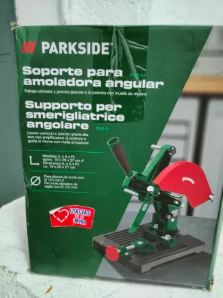 Soporte amoladora angular Parkside + amoladora