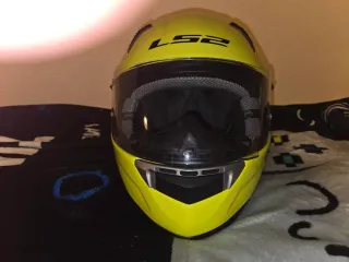 Casco Moto LS2 Verde Flúor Talla L