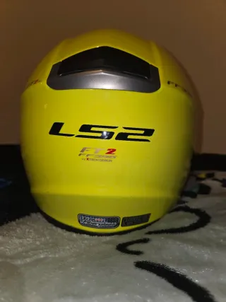 Casco Moto LS2 Verde Flúor Talla L