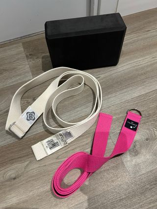 Funda, bloque,cinturones y correas de yoga/pilates