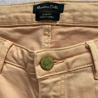 Massimo Dutti Pantalones Naranjas Rectos