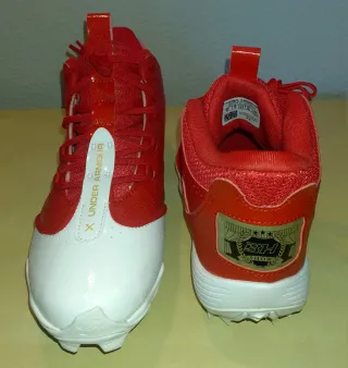 Tacos Beisbol/Softbol Under Armour Rojo/Blanco