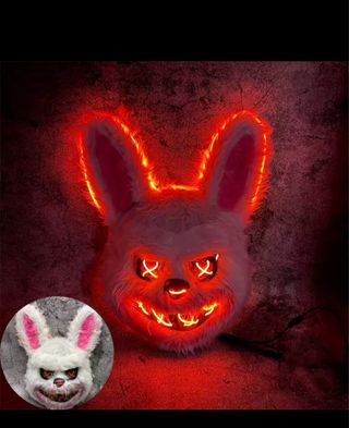 Maschera coniglio LED Masquerade
