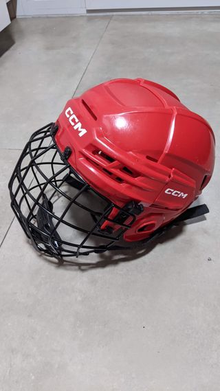 Casco de Hockey CCM Talla S Rojo