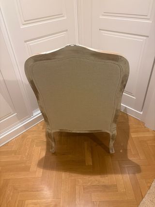 Sillón diseño clasico color lino