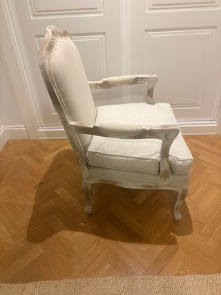 Sillón diseño clasico color lino