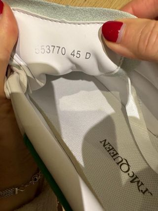 Alexander McQueen Bambas Verdes y Blancas