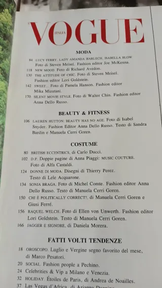 Vogue Italia n.515 luglio 1993 linda evangelista