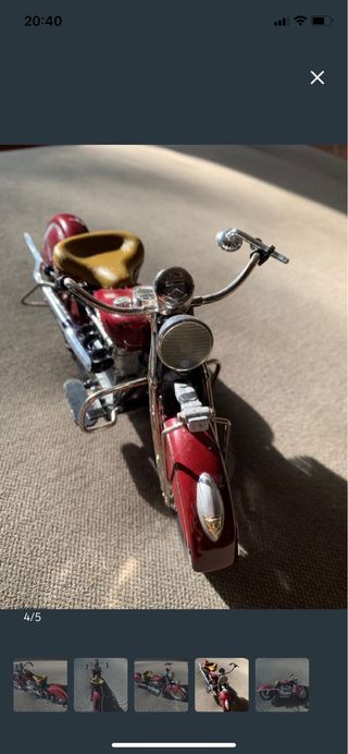 Maqueta Moto Indian 4 Escala 1/10