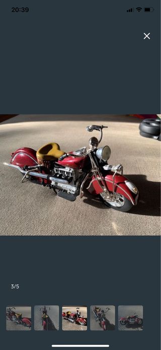 Maqueta Moto Indian 4 Escala 1/10