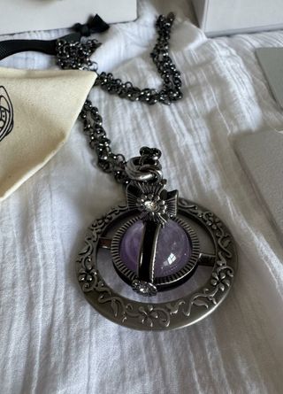 Vivienne Westwood collana con pietra viola