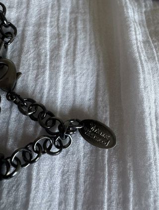 Vivienne Westwood collana con pietra viola