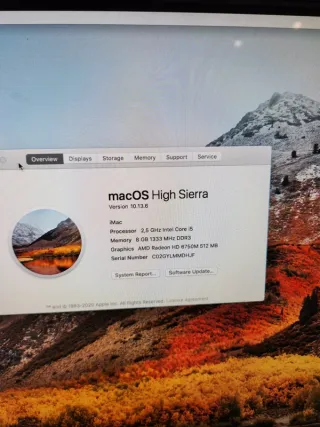 iMac 21.5 Intel i5 + Teclado y Ratón Apple