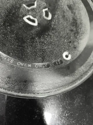 Plato de cristal para microondas