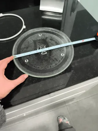 Plato de cristal para microondas