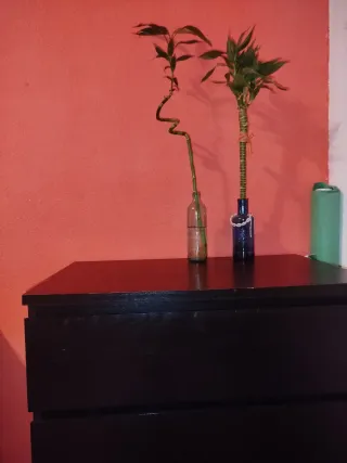 Cómoda MALM Negra 4 cajones