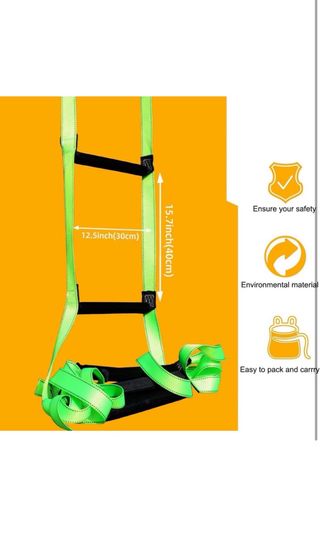 Escalera de seguridad con mosquetones