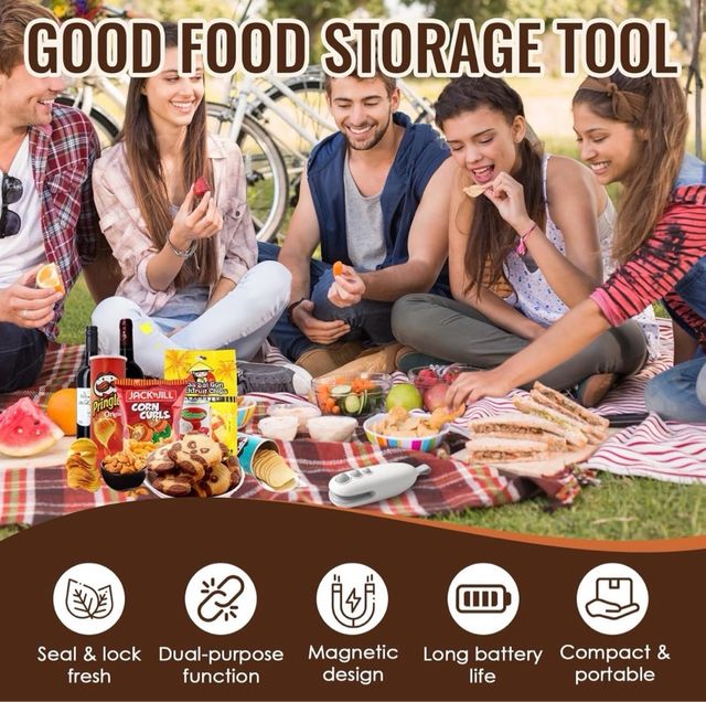 Sellador de bolsas portátil USB