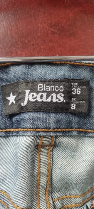 Pantalón vaquero Blanco Jeans Talla 36