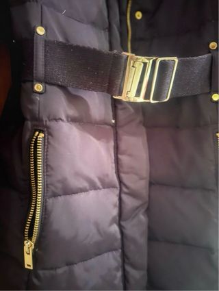 Plumífero negro Mango. Talla XS.