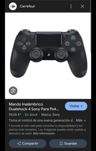 Mando PS4 Sony Original
