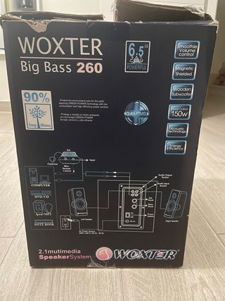 Altavoces 2.1 Woxter Big Bass 260 con subwoofer 6.