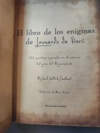 El libro de los enigmas de Leonardo da Vinci