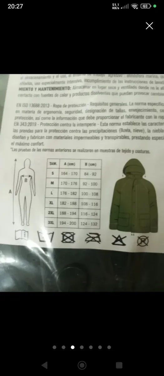 Traje de agua verde XXL