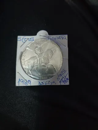 Moneda 5 ECU 1989 Fábrica Nacional de Moneda y Tim