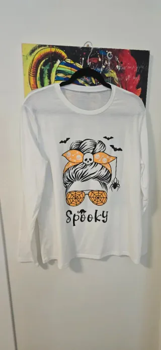 Maglietta manica lunga Halloween Spooky