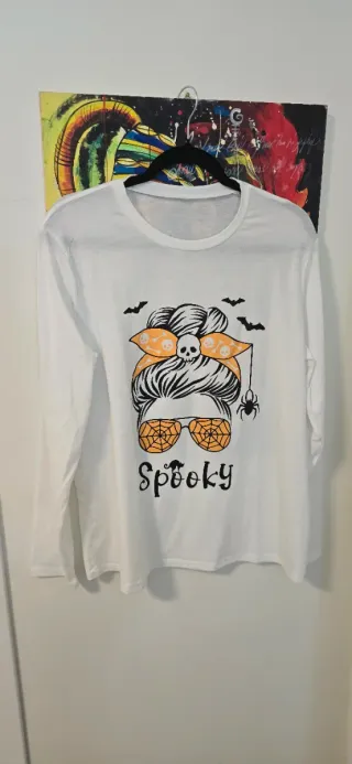 Maglietta manica lunga Halloween Spooky