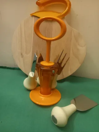 Tagliere legno con accessori