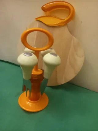 Tagliere legno con accessori