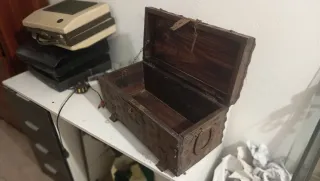 Arca de madera decorativa