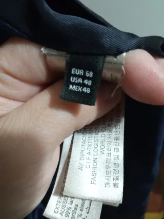 Traje de chaqueta azul hombre