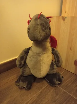 Peluche Dragón Nici Gris y Beige