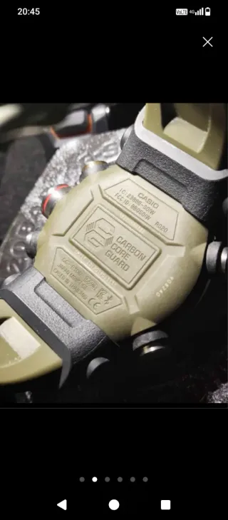 Reloj G-Shock Negro y Verde Militar