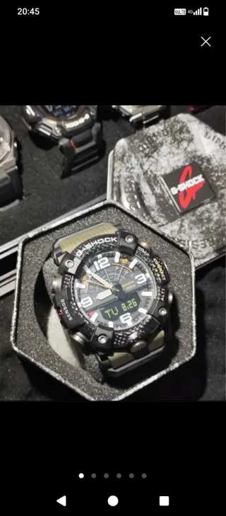 Reloj G-Shock Negro y Verde Militar