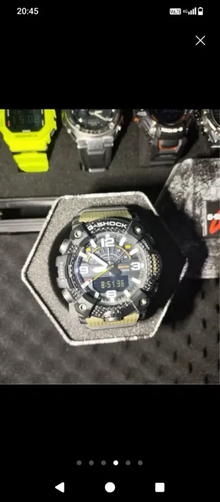 Reloj G-Shock Negro y Verde Militar