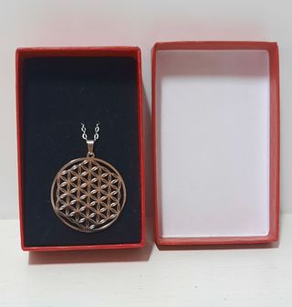 Colgante Flor de la Vida con cadena-3,2 cm x 3 cm