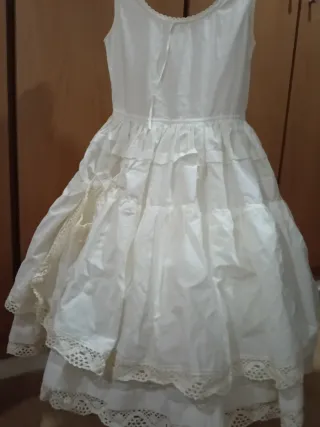 Cancán fallera niña talla 2 con aros