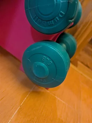 Kit Mancuernas Ligero Rosa y Turquesa