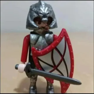 Playmobil Caballero Medieval Plateado