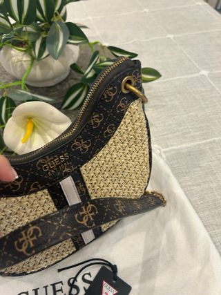 Bolso Guess original beige y marrón