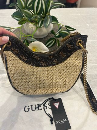 Bolso Guess original beige y marrón