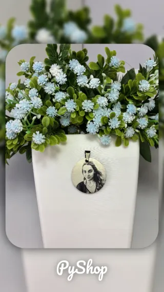 Llavero circular con foto personalizada