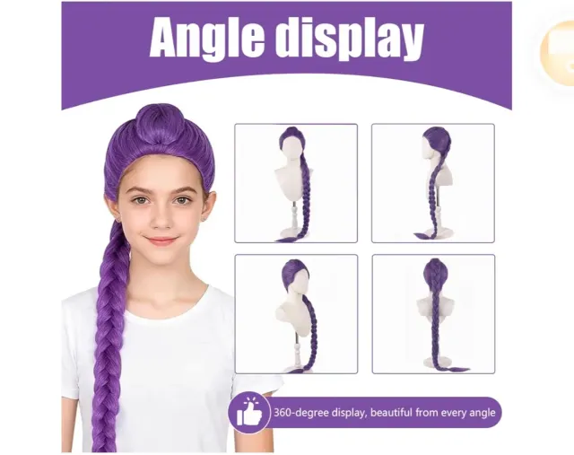 Peluca Morada Cazador . Disfraz de Hun-ter