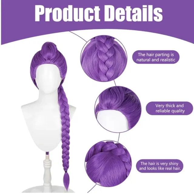 Peluca Morada Cazador . Disfraz de Hun-ter