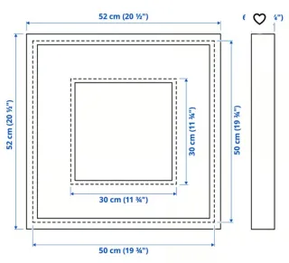 Marco IKEA SANNAHED 50x50 cm