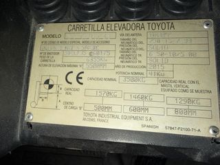 Carretilla elevadora Toyota 35 sas